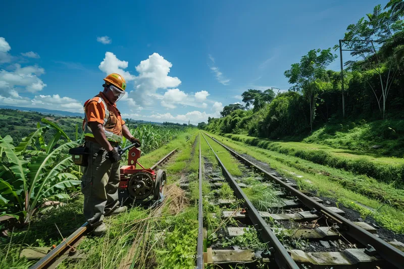 Desbrozadoras para el mantenimiento de infraestructuras lineales carreteras lineas ferreas