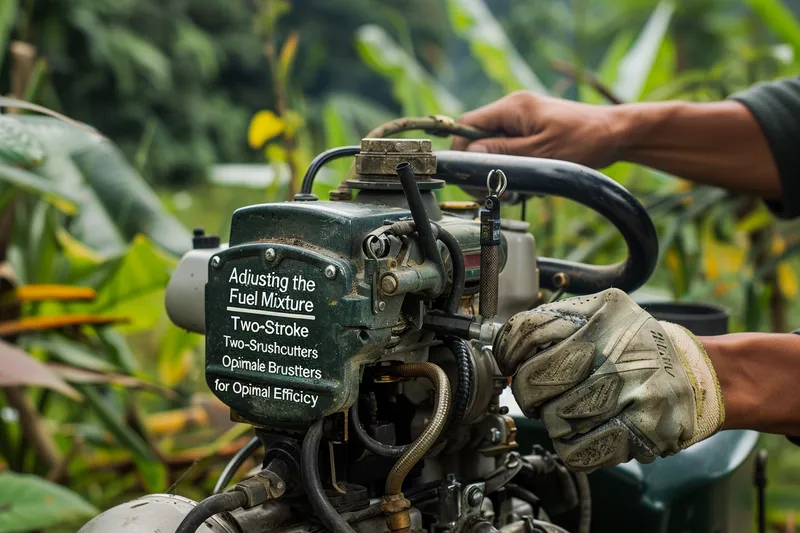 Ajuste de la Mezcla de Combustible en Desbrozadoras de Dos Tiempos